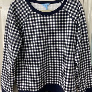 Draper James "Natalie" Gingham Sweatshirt
